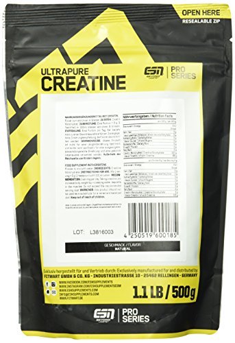 ESN Ultrapure Creatine Monohydrate, 500g - 3