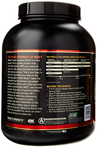 Optimum Nutrion Gold Standard 100 Whey Test - Rückseite