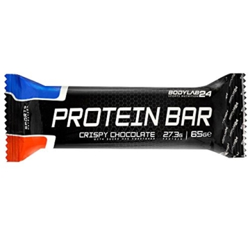 Bodylab24 Protein Bar Crispy Schoko , Proteinriegel 12x65g - 
