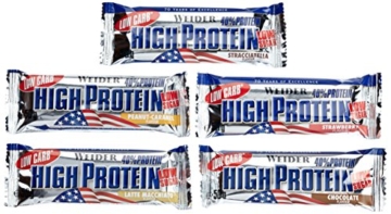 Weider Low Carb High Protein Bar, Mix-Box, 1er Pack (25 x 50g) -